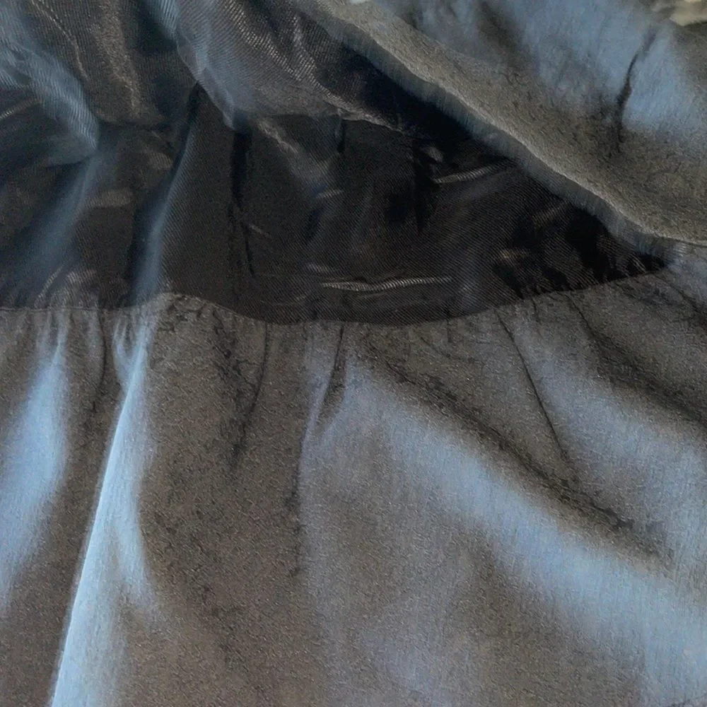 Zara basics ruffled layered black women’s black mini skirt size medium